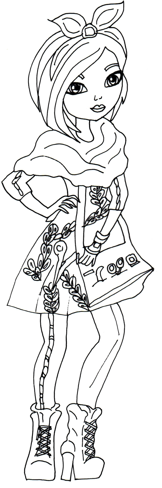 coloriage ever after high holly ohair