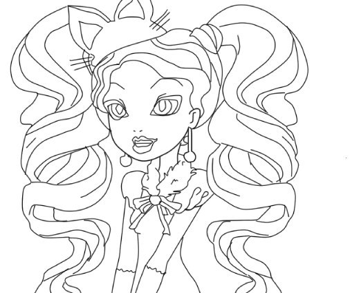 coloriage ever after high kitty