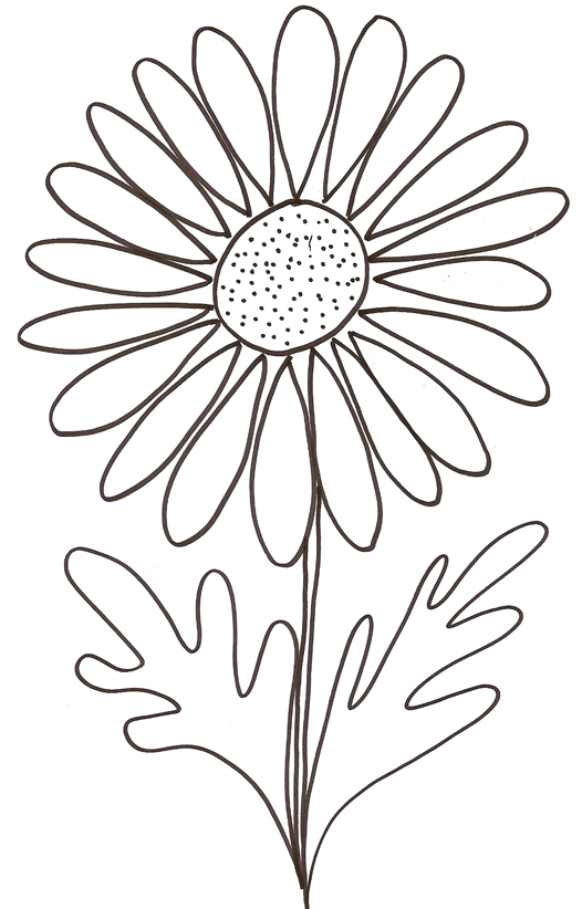 coloriage fleurs dete