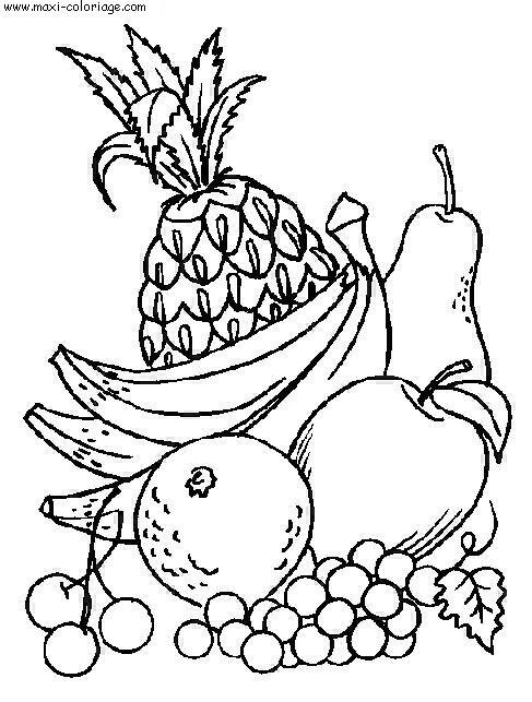 coloriage fruit et legume