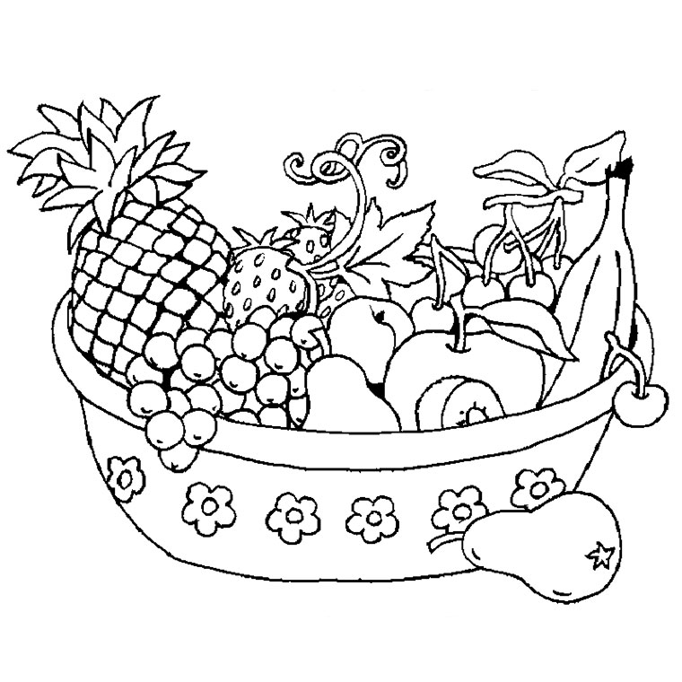 96 dessins de coloriage Fruits Et Légumes Rigolos à imprimer