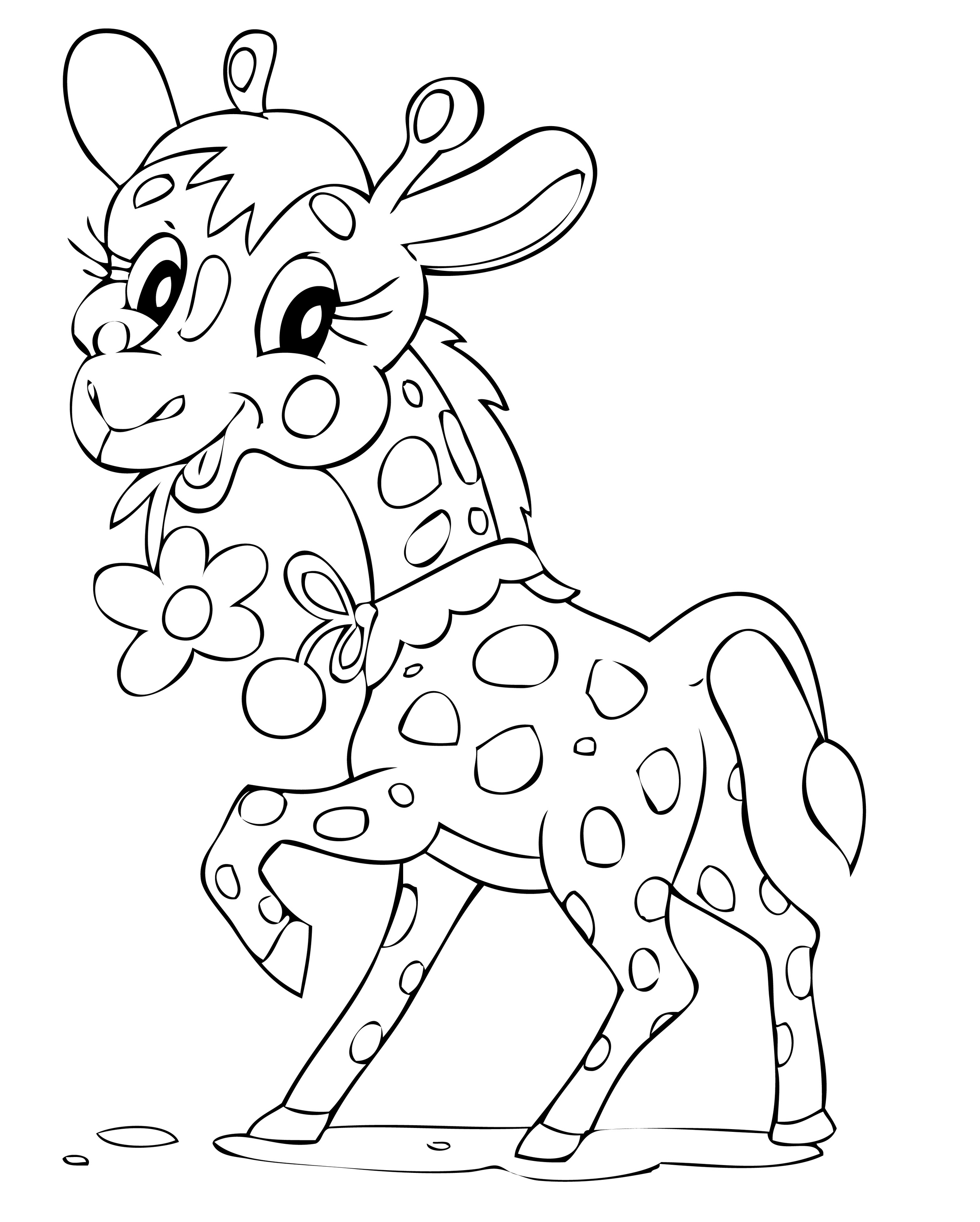 Coloriage Girafe Imprimer Gratuit  30000 ++ collections de pages à