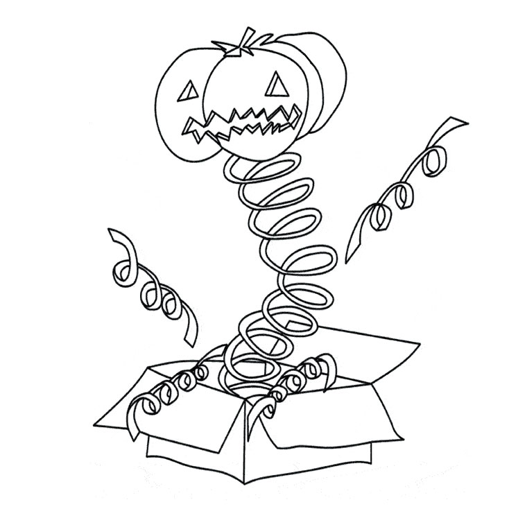 coloriage halloween a imprimer qui fait peur