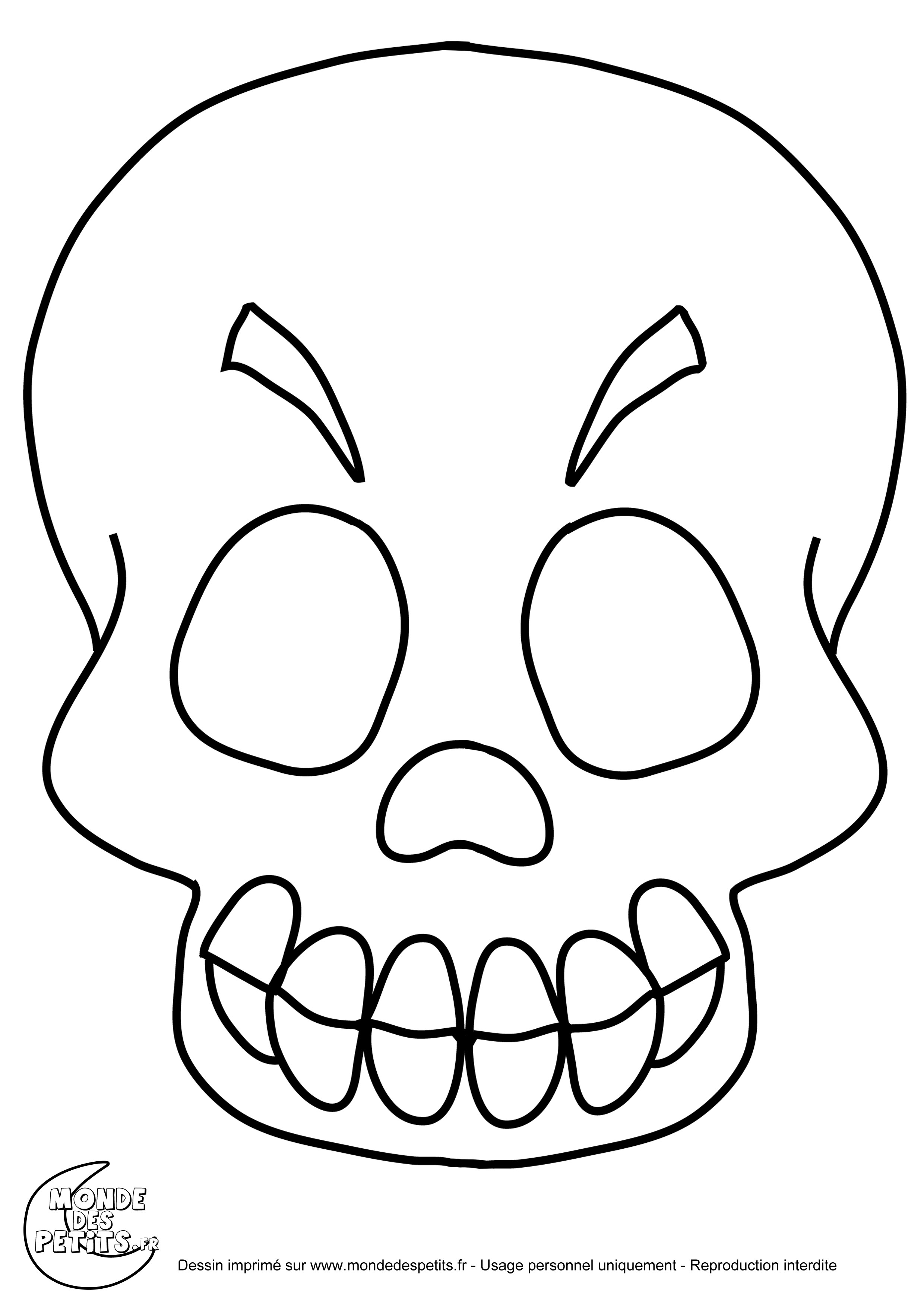 coloriage halloween a imprimer qui fait peur