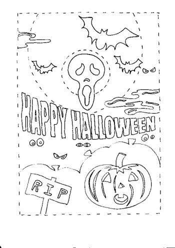 coloriage halloween a imprimer qui fait peur