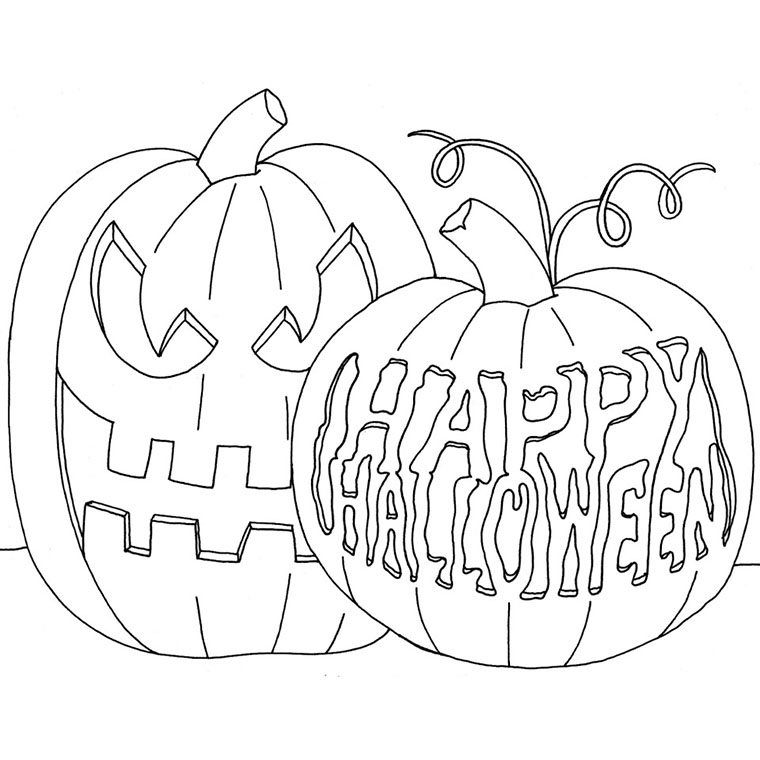 coloriage halloween a imprimer qui fait peur