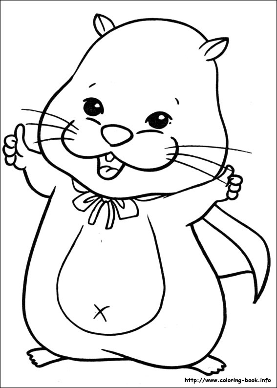 coloriage hamster zhu zhu pets