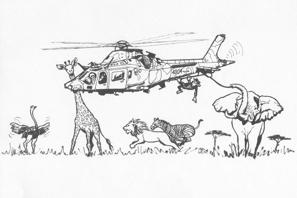 coloriage helicoptere de guerre