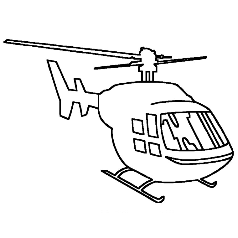 coloriage helicoptere de guerre