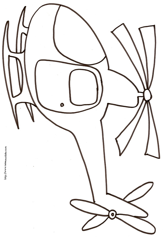 coloriage helicoptere de police