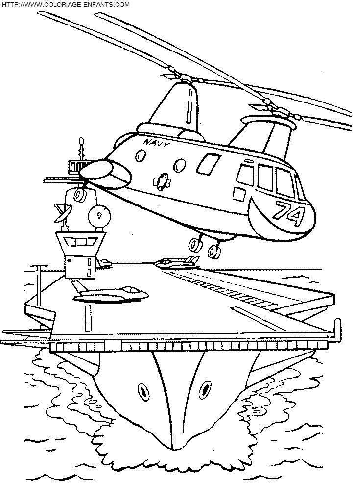 coloriage helicoptere sam le pompier