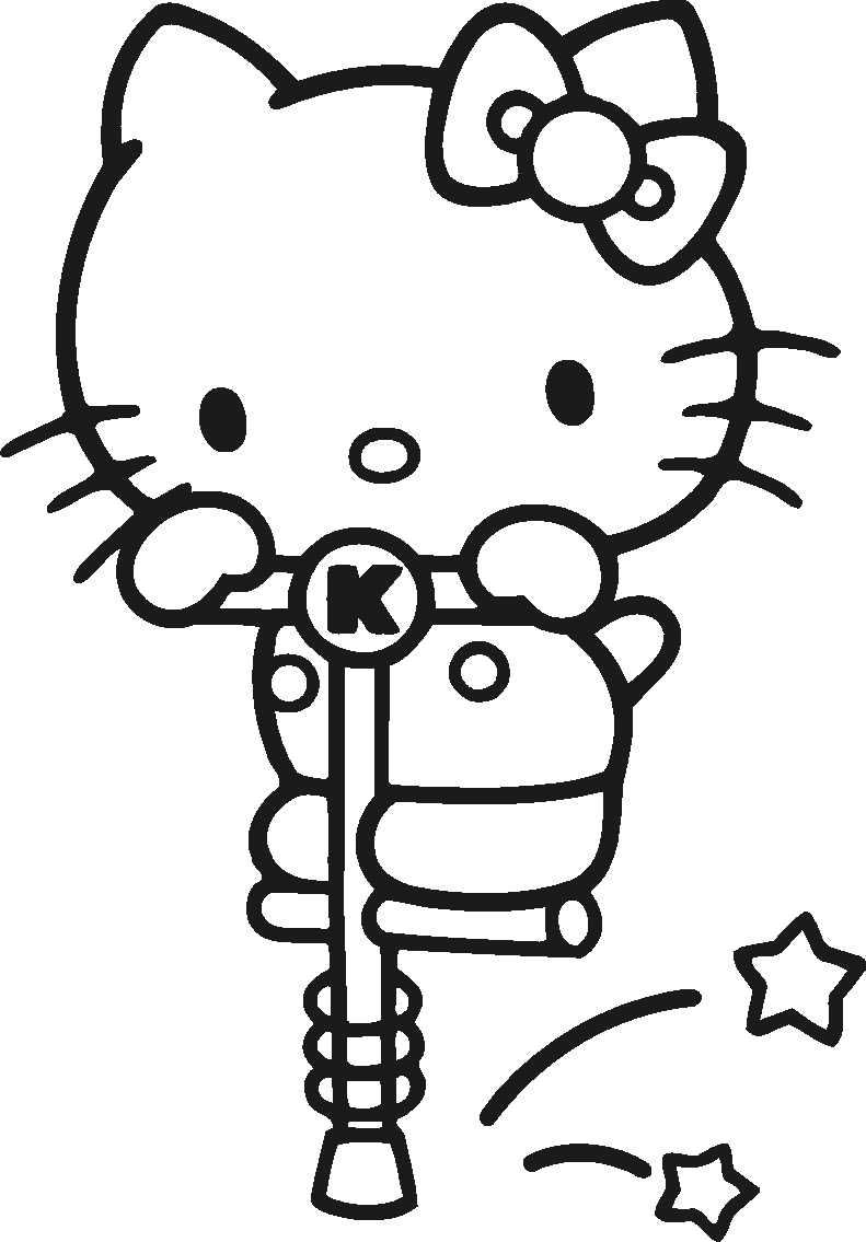 20 dessins de coloriage Hello Kitty A Colorier Sur
