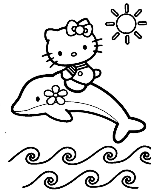 coloriage hello kitty a colorier sur ordinateur