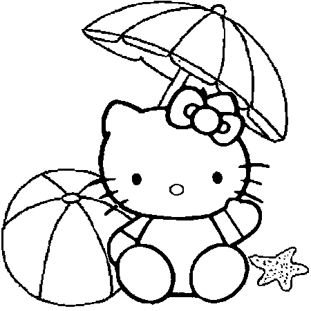 coloriage hello kitty a colorier