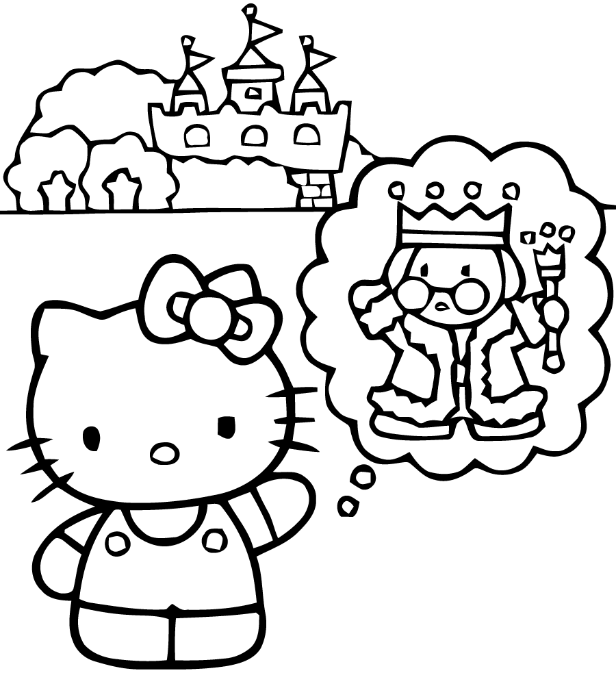 coloriage hello kitty a imprimer a4