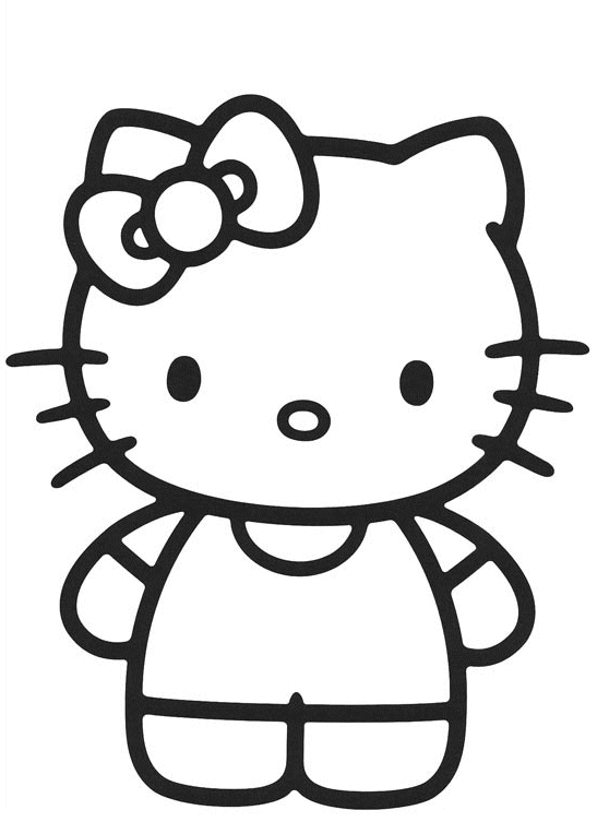 coloriage hello kitty coeur