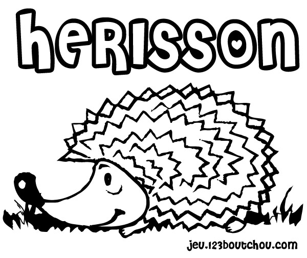 coloriage herisson gratuit