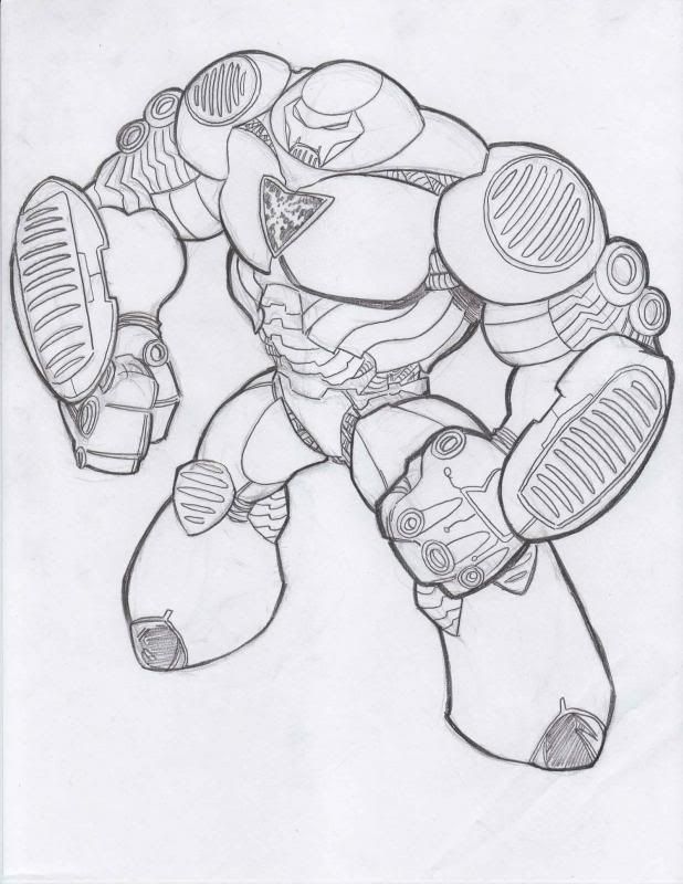 coloriage hulk buster