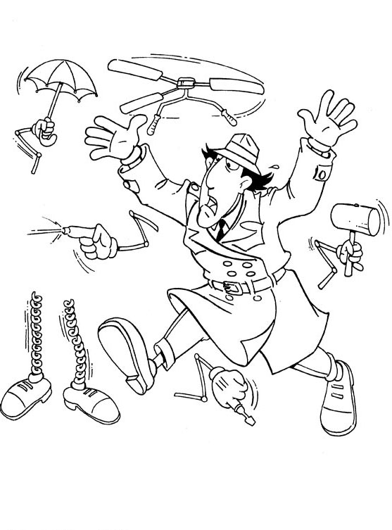 coloriage inspecteur gad a imprimer