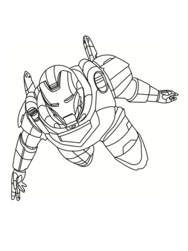 coloriage iron man 2 a imprimer