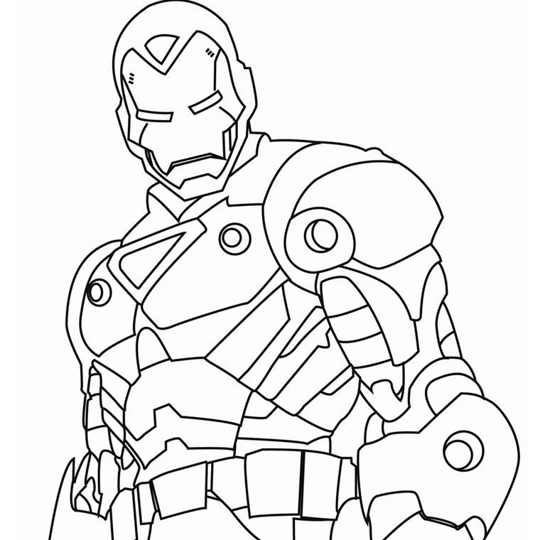 coloriage iron man 2