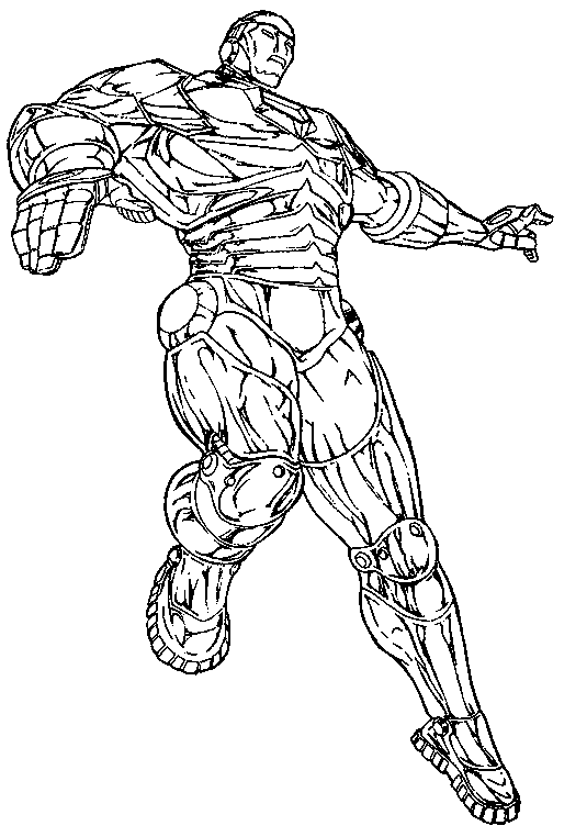 coloriage iron man en ligne