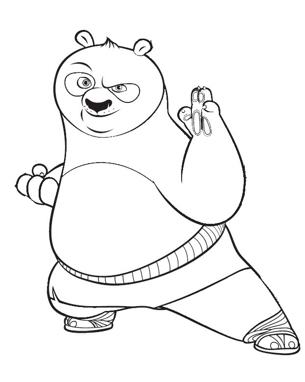 coloriage kung fu panda