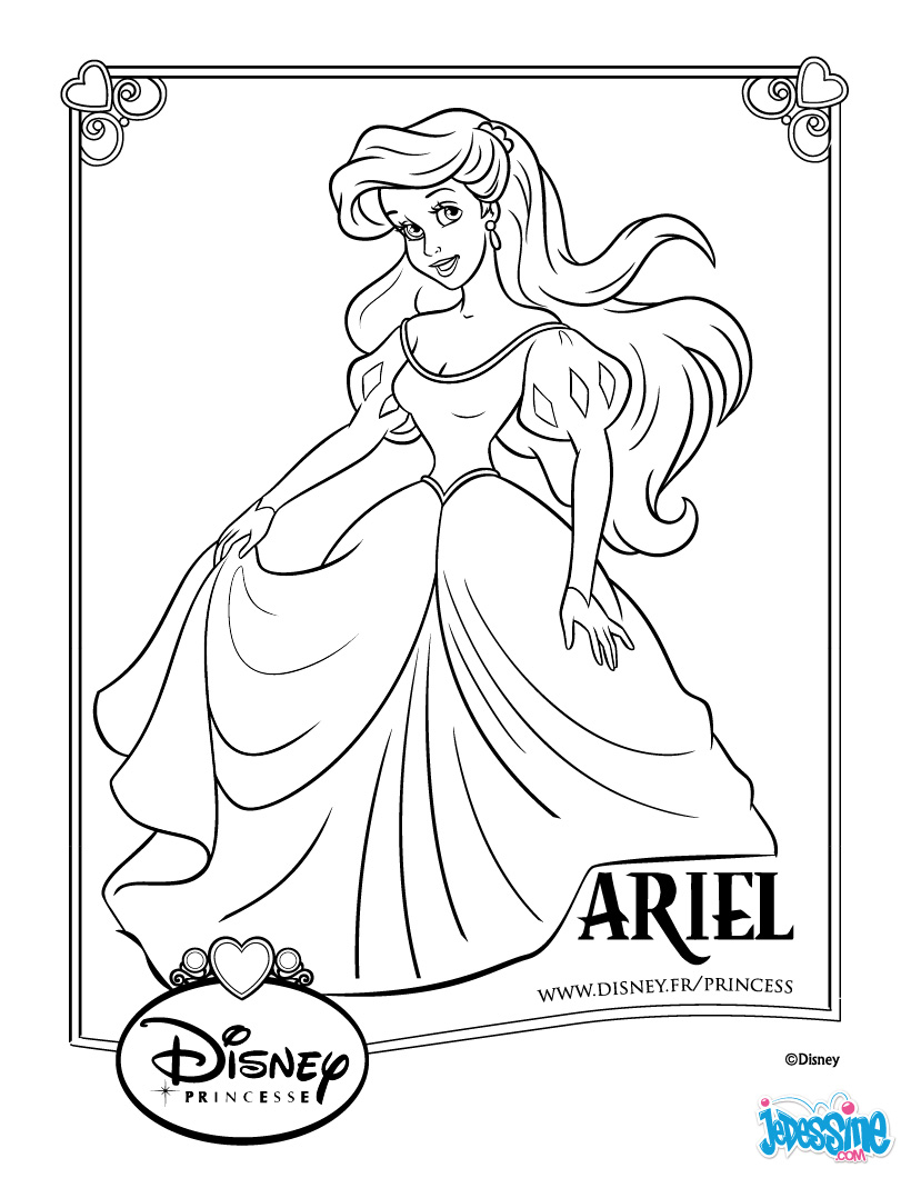 coloriage la petite sirene disney