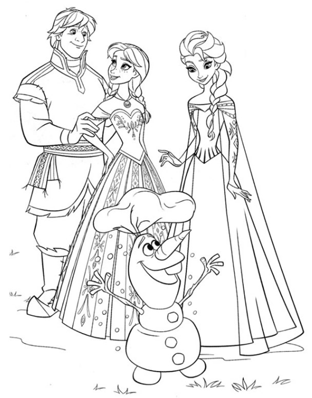 coloriage la reine des neiges anna