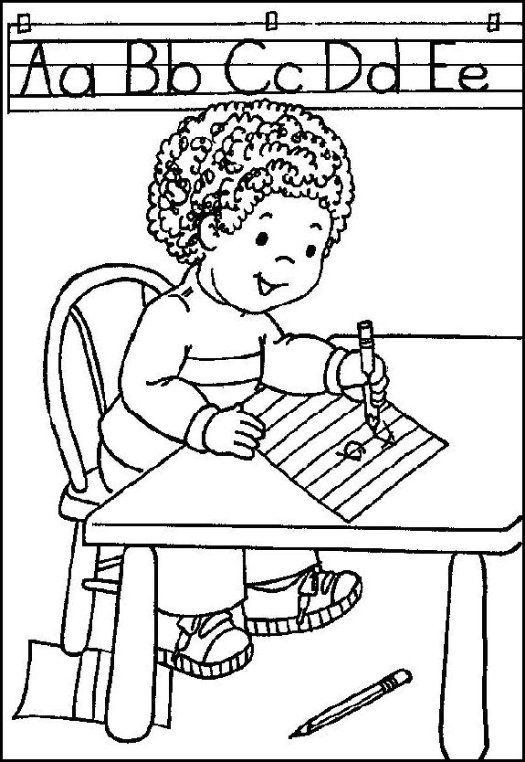 coloriage article scolaire