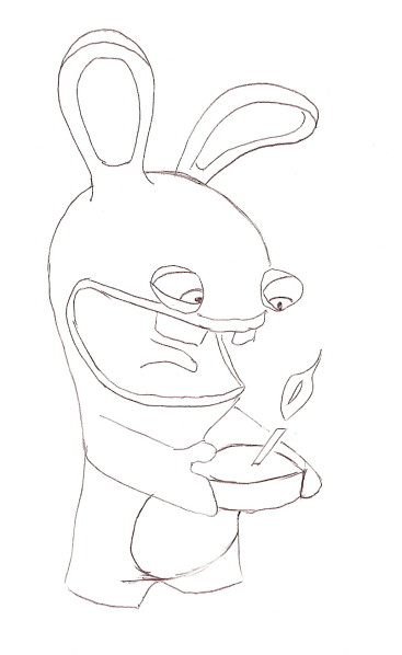 coloriage lapin cretain gratuit