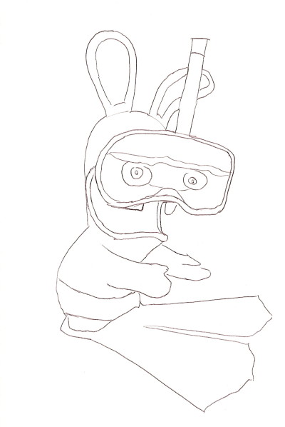 coloriage lapin cretain gratuit