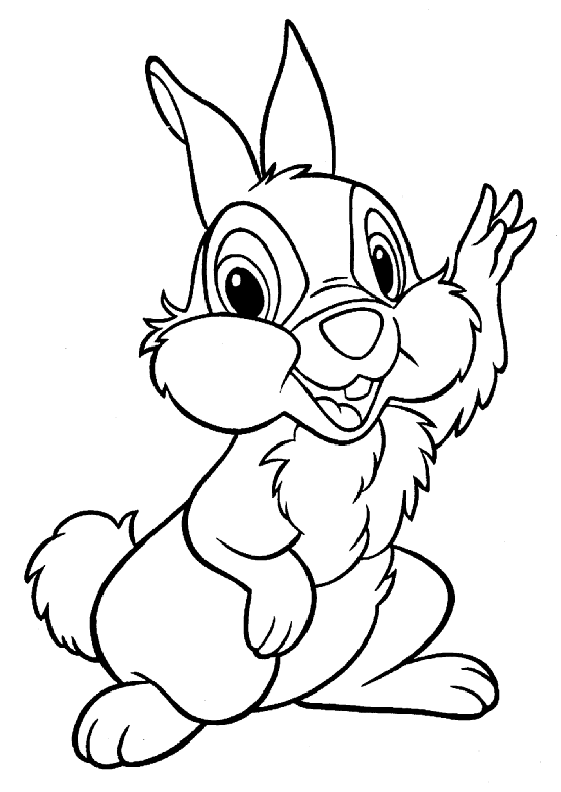 coloriage lapin gratuit