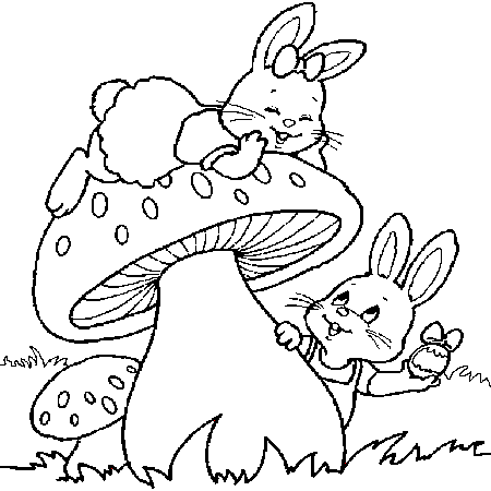 coloriage lapin gratuit