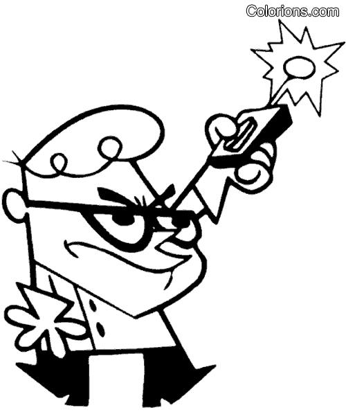 coloriage le laboratoire de dexter