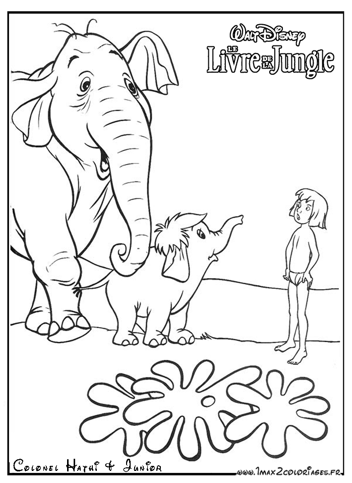 coloriage le livre de la jungle disney