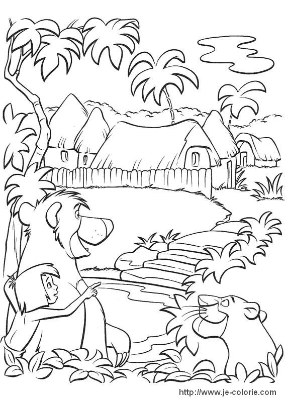 coloriage le livre de la jungle