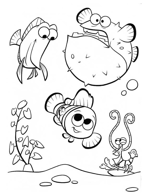 coloriage le monde de nemo a imprimer