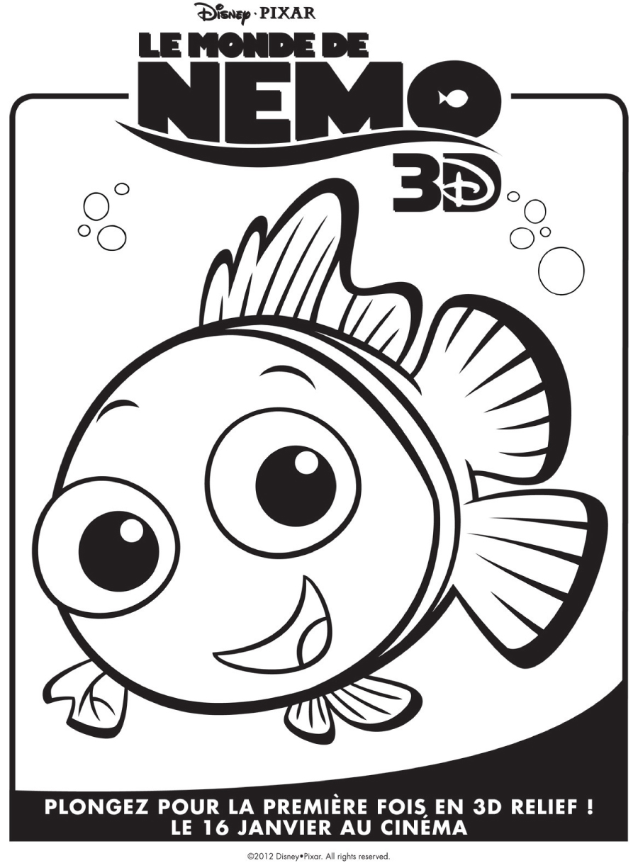 coloriage le monde de nemo