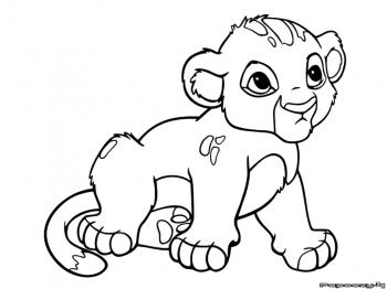 coloriage le roi lion 2 a imprimer