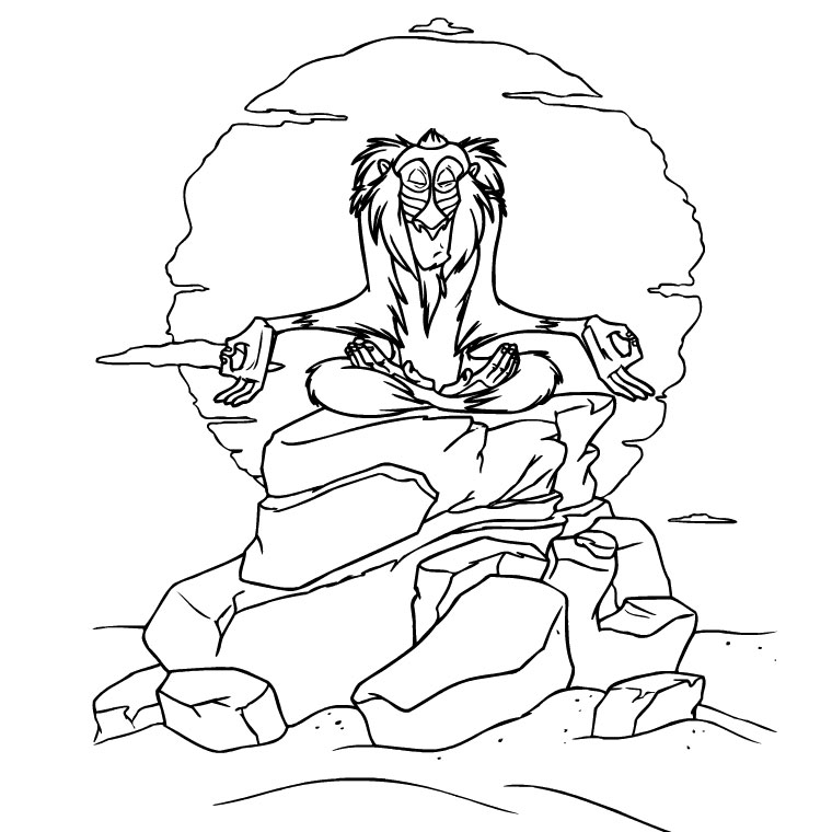 coloriage le roi lion pdf