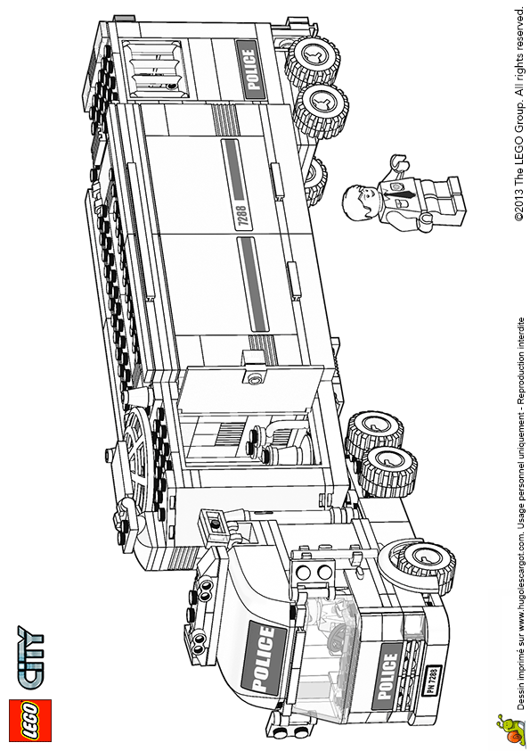 coloriage lego city police