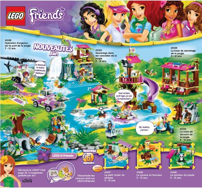 coloriage lego friends jungle