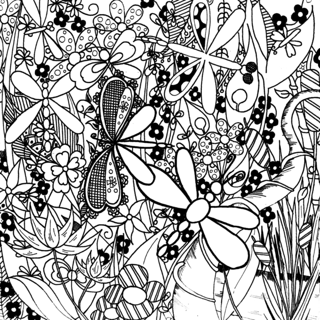 coloriage libellule