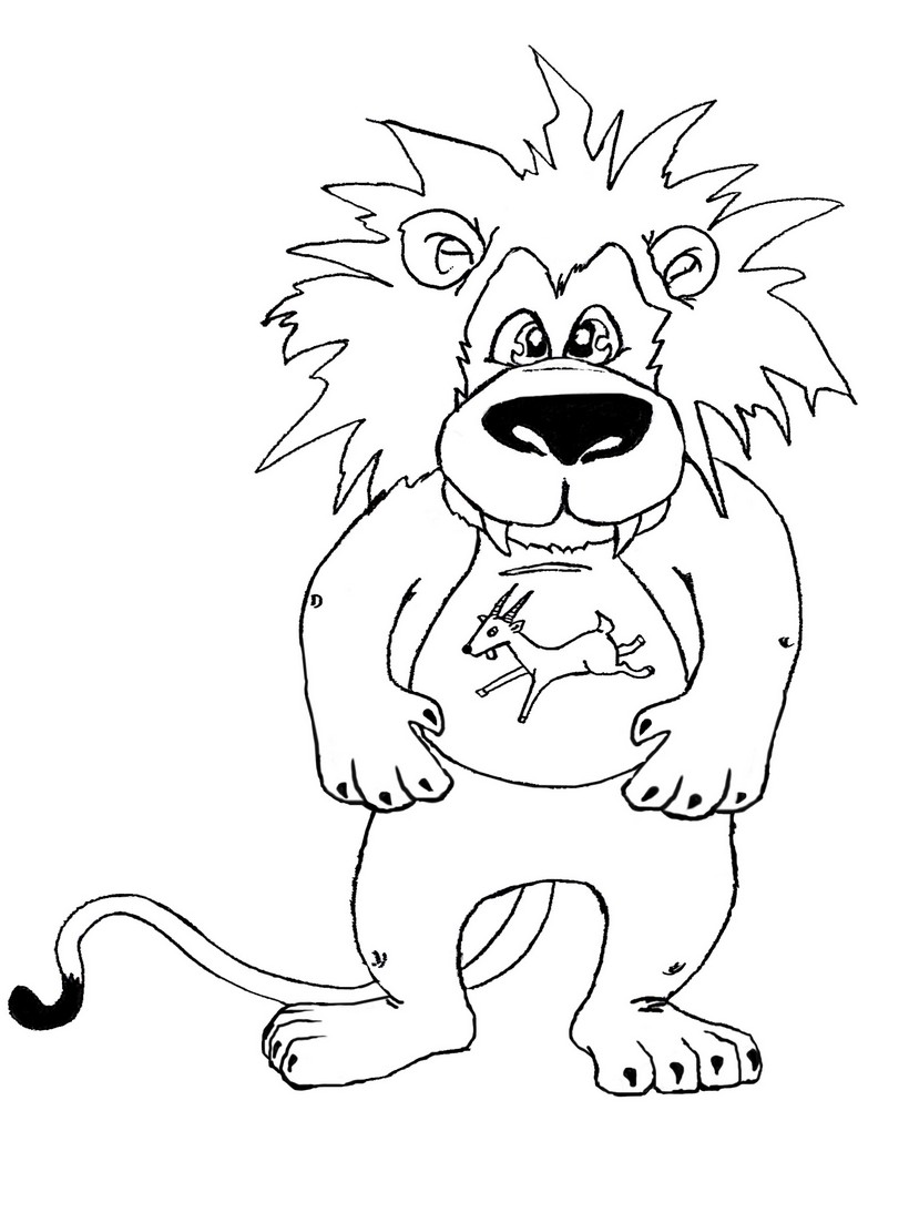 coloriage lion en ligne