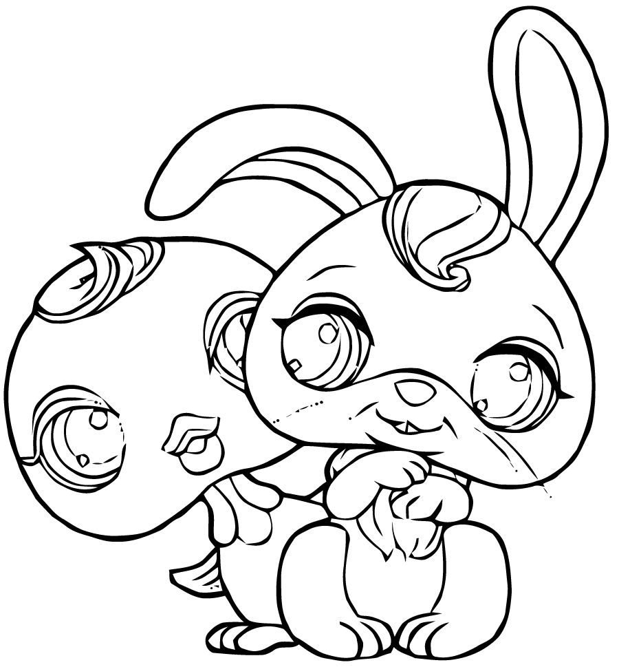 Coloriage Littlest Pet Shop Chat A Imprimer Et Colorier Chat Coloriage