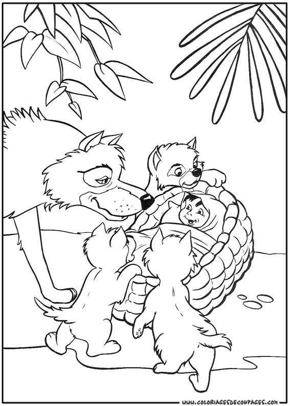 coloriage livre de la jungle a imprimer