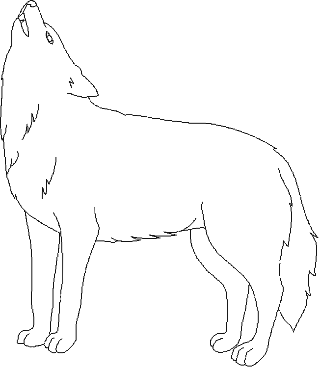 coloriage loup en ligne gratuit