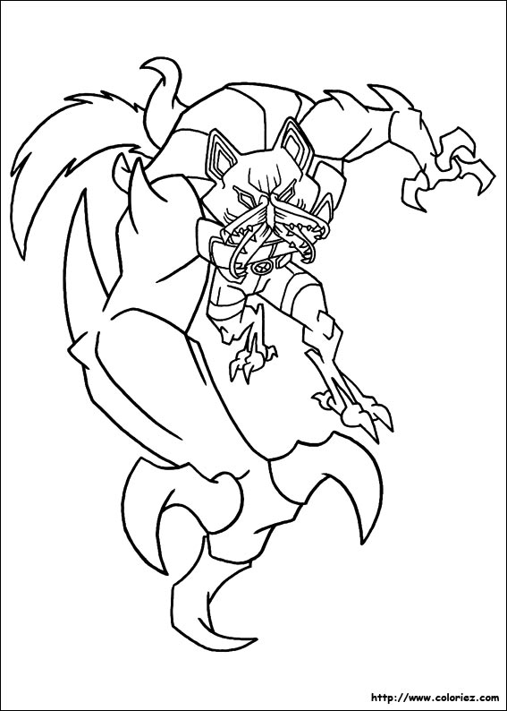 coloriage loup garou