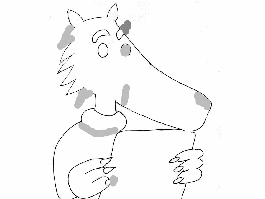 coloriage loup maternelle